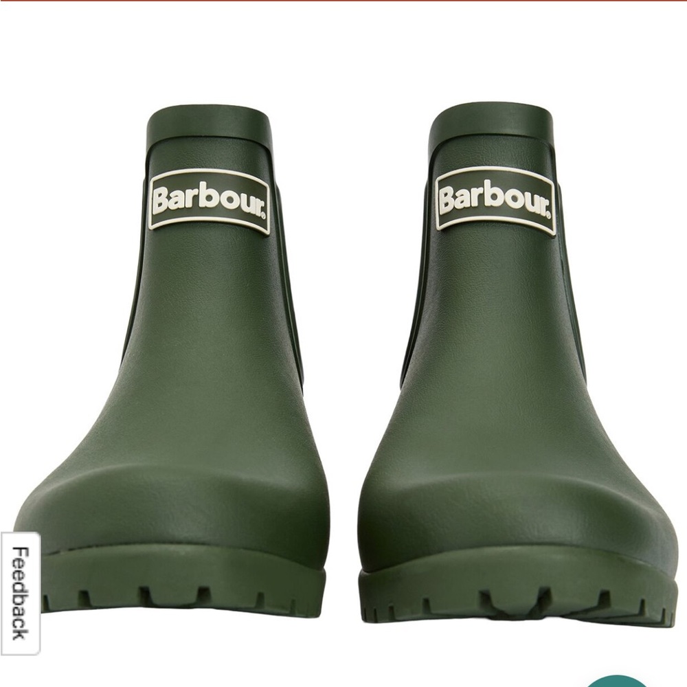 Barbour Rain Boots Chelsea Size 10 EUC